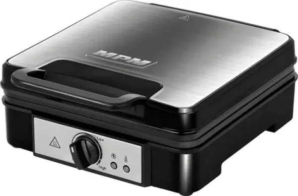 MpM MGO-36M strieborná / Vaflovač / 1200 W / 4 vafle / nastaviteľný termostat (MGO-36M)
