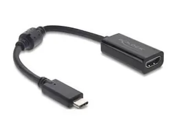 DeLock USB-C (M) - HDMI (M) 15cm čierna / Kábel / DP Alt Mód / 8K / 60Hz (61085)