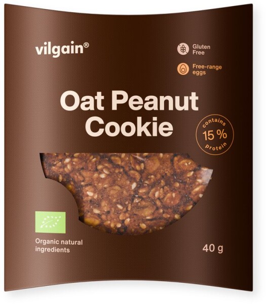 Vilgain Oat Peanut Cookie BIO – 40 g