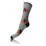 Darčeková krabica zábavných bláznivých ponožiek 4 páry CRAZY SOCKS BOX - BELLINDA - modrá 39 - 42