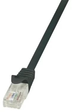 LogiLink UTP Cat.5e čierny / Patch kábel / 10 m / RJ45 - RJ45 (CP1093U)