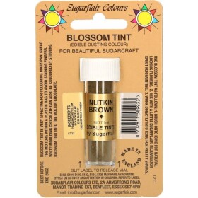 Jedlá prášková farba Nutkin Brown, 7 ml - Sugarflair