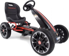 Ramiz šliapací motokára Gokart ABARTH čierna