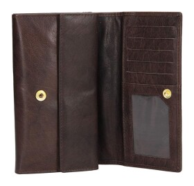 Dámska kožená peňaženka Lagen V62 Dark brown