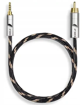 FiiO Kábel Jack 3,5mm - RCA (Cinch) čierny / Audio kábel / 20 m (6953175731887)