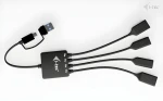 I-TEC USB-C+USB-A Cable HUB 4 Port / USB hub / USB 3.2 Gen 1 / 2x USB-A + 2x USB-C / 5 Gbps (CACBLHUB2A2C)