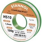 Stannol HS10 2510 spájkovací cín bez olova cievka Sn95,5Ag3,8Cu0,7 ROM1 100 g 1.5 mm; 593420