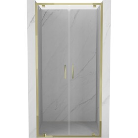 MEXEN - Exo sprchové dvere krídlové110, transparent, zlatá 8182-110-000-50-00