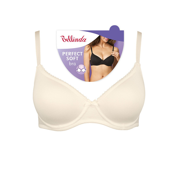 Dámska mäkká vystužená podprsenka PERFECT SOFT BRA - Bellinda - smotanová 75 B