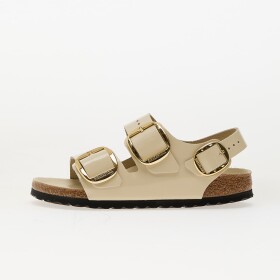 Tenisky Birkenstock Milano Big Buckle Natural Leather Patent High-Shine Ecru EUR 38