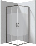 DEANTE - Funkia Evo štvorcový sprchovací kút, 90x90 cm – vzor pruh KYC_DE99P