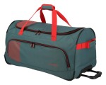 Cestovná taška na kolieskach Travelite Basics Fresh Wheeled duffle L Green/orange