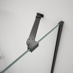 GELCO TRINITY BLACK štvrťkruhový kút 900x900 pravý, číre sklo, GT6590CR-B GT6590CR-B