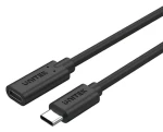 Unitek C14086BK čierna / Predlžovací kábel USB-C / USB 3.2 Gen 2 / 10 Gbit / s / 0,5 m / 100 W (C14086BK)