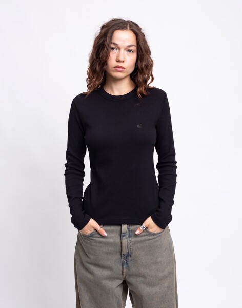 Carhartt WIP W' L/S Philipa T-Shirt Black S