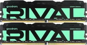 Goodram RIVAL Radiant Green / Operačná pamäť / 16 GB (2x8 GB) / DDR4 / 3200 MHz / CL16 / DIMM (GGRGD4-32L16SA/16GDC)
