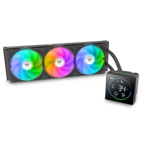 Thermaltake TH360 S V3 ARGB Sync / Vodné chladenie AIO / 360 mm / čierne (CL-W470-PL12SW-A)
