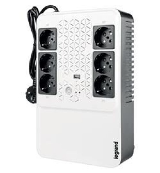 Legrand UPS Keor Multiplug 600VA FR / záložný zdroj UPS / 600 VA / 360 W / 6x FR / USB (310083-L)