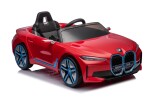 Mamido Mamido Elektrické autíčko BMW i4 červené 12V7Ah EVA kolesá ECO Koža
