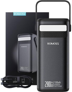 Romoss Powerbank Romoss PMT75-DC 75000mAh 280W, 240Wh (Čierny)