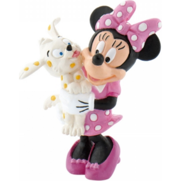Figúrka na tortu Minnie a šteňa 7x5 cm - Bullyland - Bullyland