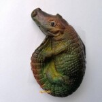 Figúrka na tortu krokodíl 12 cm z kokosovej hmoty - Fagos - Fagos