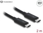 Delock Thunderbolt kábel Thunderbolt (USB-C Thunderbolt (USB-C čierna