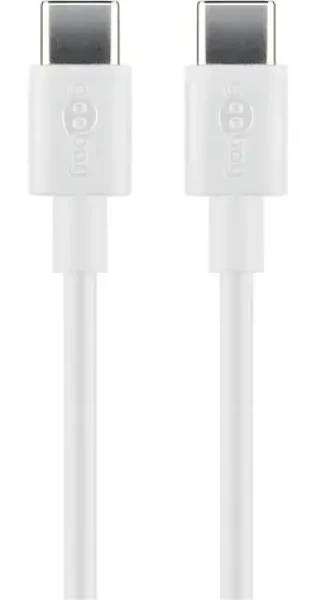 Goobay 66315 biela / Nabíjací a synchronizačný kábel USB-C / 0,5 m (66315)