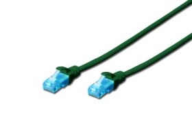 DIGITUS Ecoline Patch Cable zelený 1m / UTP / CAT 5e / AWG 26:7 (DK-1512-010/G)