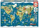 Educa Puzzle Mapa sveta 200