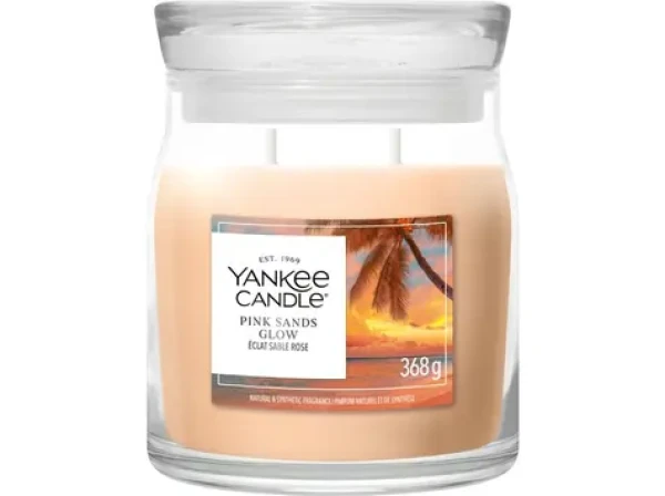 Yankee Candle Pink Sands Glow Signature Stredná (5038581190419)