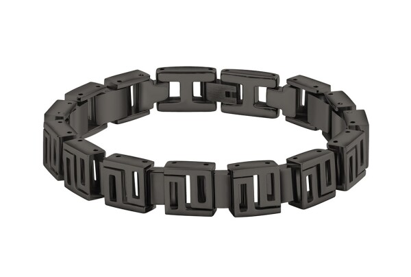 Police Výrazný oceľový náramok Himal Black PJ26563BSU.02