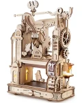 Robotime 3D drevené mechanické puzzle Tlačiarenský lis