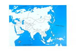 Moyo Montessori Moyo Montessori Kontrolná mapa - Ázia Nová - s popiskami