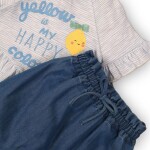 Dojčenský set dievčenský, Minoti, lemon 1, holka - 80/86 | 12-18m