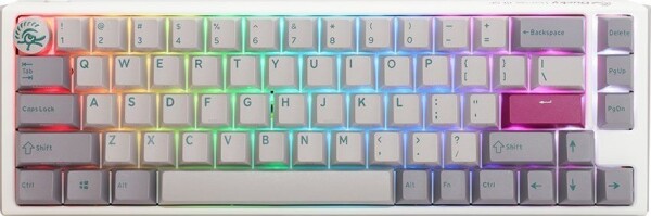 Ducky One 3 Mist Grey SF Gaming Keyboard, RGB LED - MX-Red (US)