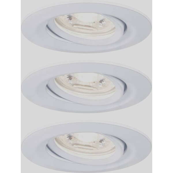 Paulmann 94293 EBL Nova mini Coin LED vstavané svetlo sada 3 ks LED 4 W biela; 94293