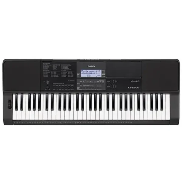 Casio CT X800 čierna / klávesy / 61 kláves / USB / 6x AA adaptér (4971850314837)