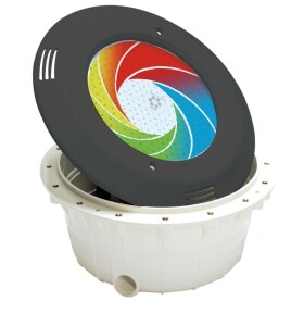 Vagnerpool Podvodný svetlomet VA LED RGB-DMX; farebné, PF, 12 V; 33 W, tmavo šedá farba, pre betónové bazény