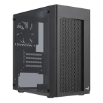 AeroCool Hexform čierna / PC skriňa / Micro ATX / 1x USB 3.0 / 2x USB 2.0 / Bez zdroja / priehľadná bočnica (AEROPGS-HEXFORM-GBK2)