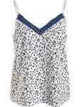 Dámsky pyžamový top WOVEN CAMI PRINT UW0UW05006 02X biely s potlačou - Tommy Hilfiger M