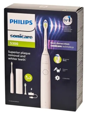 Philips Sonicare 5300 HX7108/03 biela / Sonická zubná kefka / 62.000 kmitov / 2 režimy / tlakový senzor (HX7108/03)