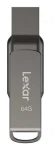 Lexar JumpDrive D400 Dual 64GB / Flash Disk / USB-A / USB-C / Rýchlosť prenosu až: 130MBs (LJDD400064G-BNQNG)