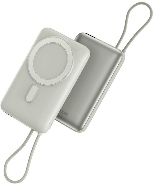 Energea PowerBank Bazic Fusion Mag 10000mAh MagSafe kabel USB-C Sivý