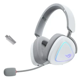 Asus ROG Delta II biela / Slúchadlá / Bezdrôtové aj káblové / Bluetooth / RGB podsvietenie (90YH03W0-BHUA10)