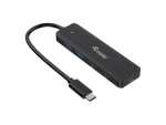 Equip 4- Port USB-C Hub čierna / Hub / 2x USB-A 3.2 / 2x USB-C 3.2 / 5 Gbps (128964)