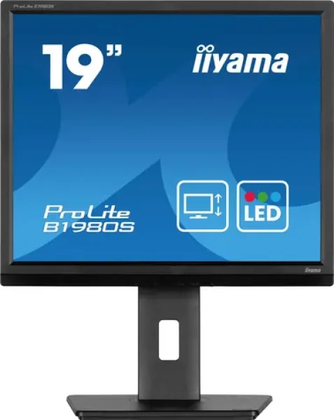 19" IIYAMA ProLite B1980S-B1 čierna / LED / TN / 1280x1024 / 5:4 / 3 ms / 1000:1 / 250cd-m2 / VESA (B1980S-B1)