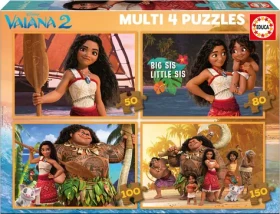 Educa Puzzle Vaiana 2/4v1 (50 80 100 150 dielikov)