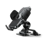 Joyroom JR-ZS259 čierna / Držiak telefónu do auta / s trojitým uchytením na palubnú dosku (6956116701420)
