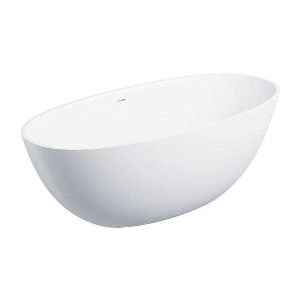 OMNIRES - SHELL M+ voľne stojaca vaňa s prepadom, 160 x 75 cm, biela mat SHELLWWZPBM